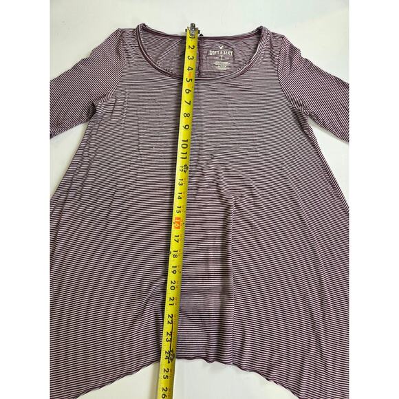 American Eagle Soft and Sexy Set of 4 shirts Striped Pink Purple Tan - Picture 11 of 16